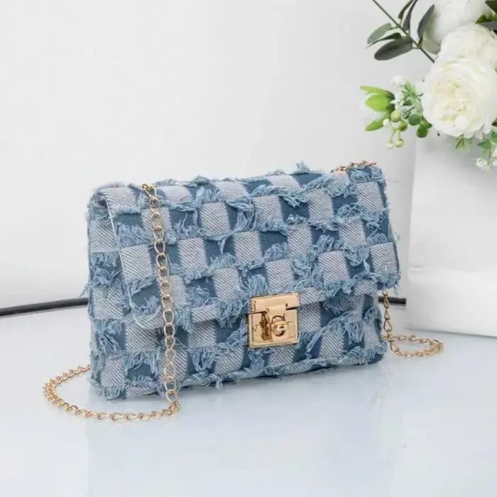 Femmes Denim sac à bandoulière décontracté polyvalent