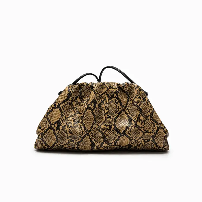 Sacs à main en forme de serpent plissé pour femmes Pochette Sac