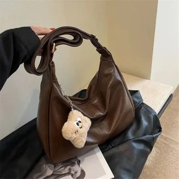 ChimSlouchy-Sac à bandoulière en cuir PU pour femme