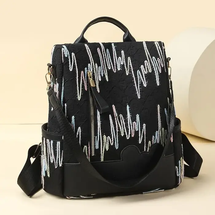 Sac à dos brodé à la mode pour femmes