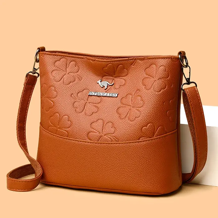 Sac seau tendance pour femme en cuir souple grande capacité