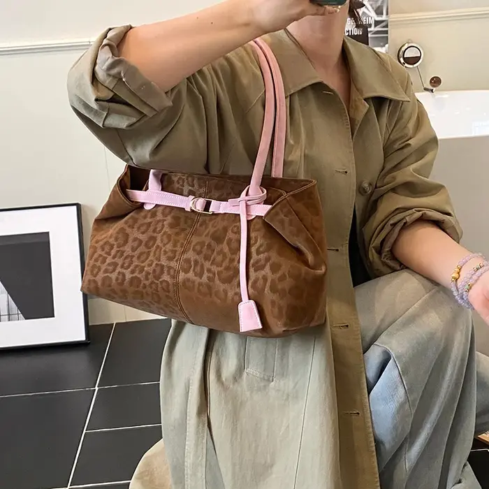 LEFTSIDE – sacs à bandoulière léopard en cuir PU pour femmes