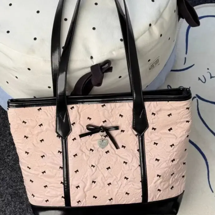 Sac fourre-tout rose rétro 2026 pour femme