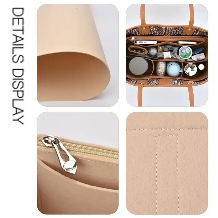 Feutre insérer doublure sac à main organisateur pochette sac