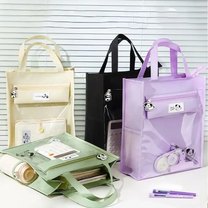 Sac fourre-tout de dessin animé Panda chien