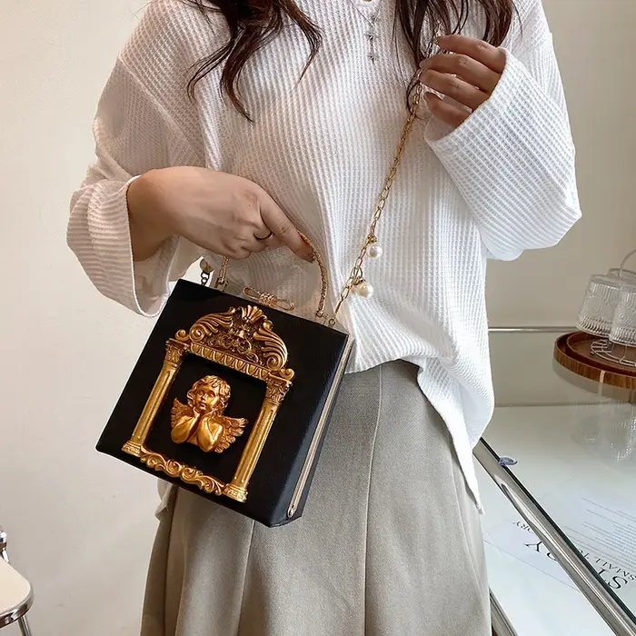 Mini sac à main vintage pour femme