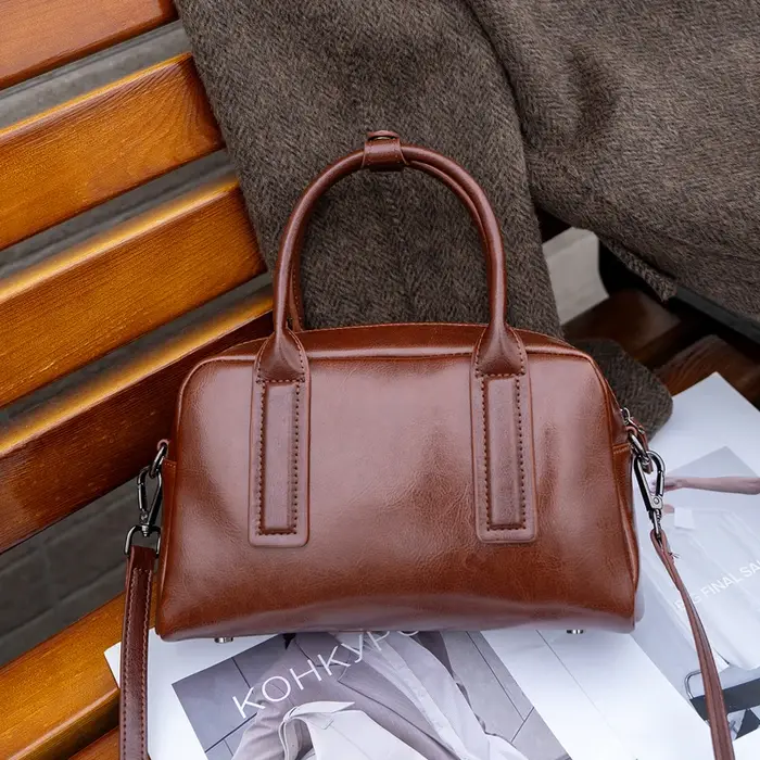 Sacs à bandoulière en cuir véritable de haute qualité pour femmes