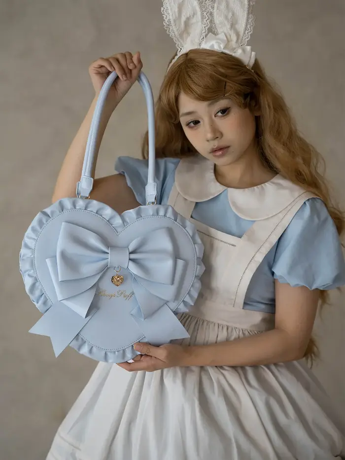Sac Lolita Original 2026 Nouveau Sac à Bandoulière Unique avec Nœud Cœur et Dentelle