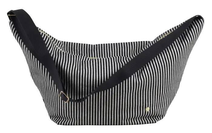 Sac demi-lune Basile Caviar 53 x 28 x 12