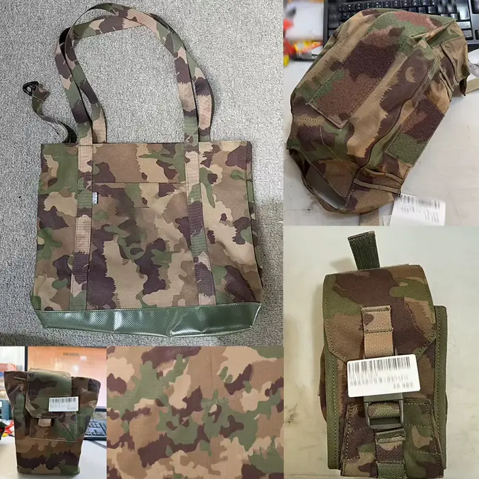 Sac de shopping camouflage TAZ16 personnalisé pour l'extérieur, grande capacité, vêtements de travail, housse de casque, veste, sac divers, sac médical