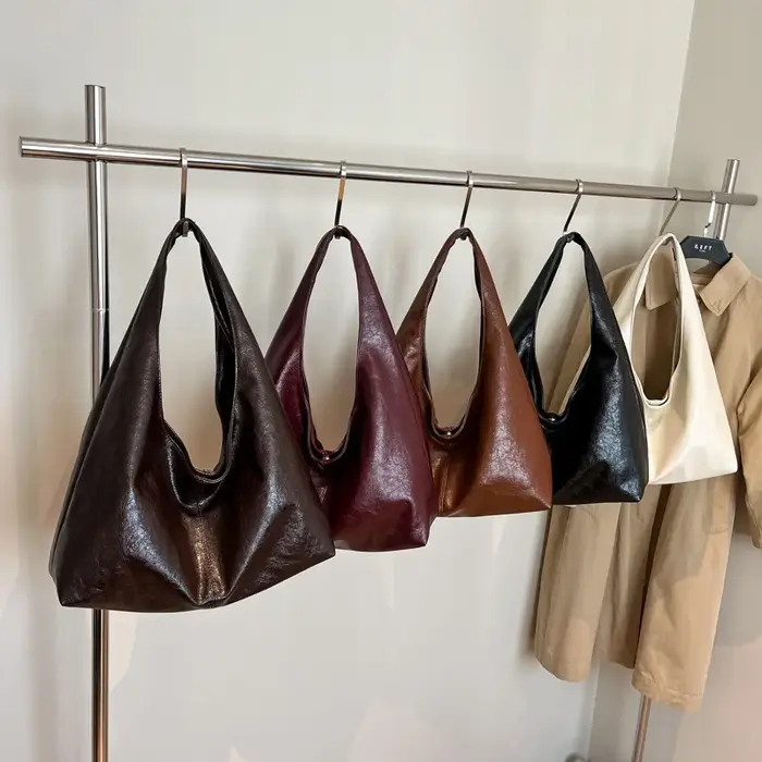 Sac à main vintage en cuir PU pour femmes
