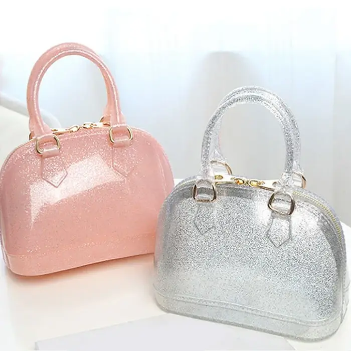 Sac à bandoulière de luxe en PVC de haute qualité, couleurs bonbons, sac à main à coque, sac à bandoulière de plage
