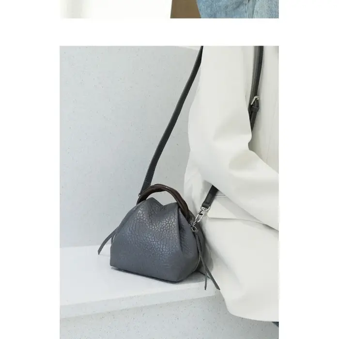 Sac à main à Texture de haute qualité en peau de mouton à bulles