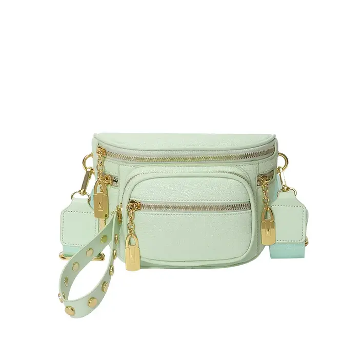 Sac bandoulière multi-couches zippé tendance