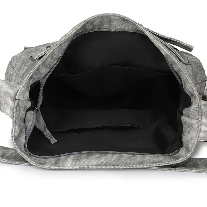 Sac à Bandoulière Inclinée en Nylon de Grande Capacité pour Femme