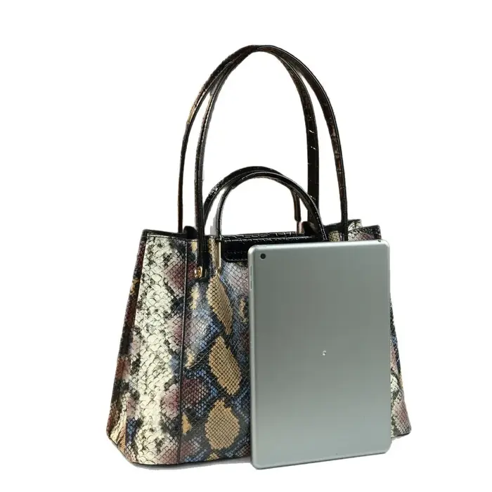 Nouveau Sac à Main Femme Haut de Gamme Grande Capacité Motif Serpent Tendance 2026 – Sac Seau Polyvalent Porté Épaule ou Croisé