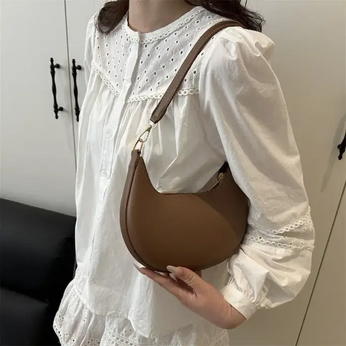 Sac à main croissant de luxe pour femmes