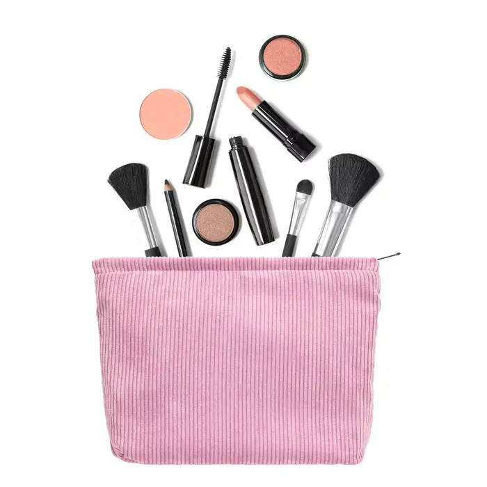 Trousse de maquillage grande fermeture éclair