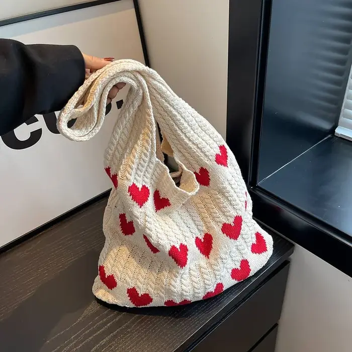 Sac fourre-tout graphique Love Coussins pour femme