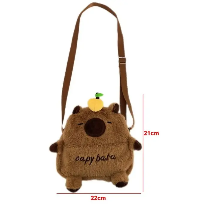 Nouveau sac à bandoulière pour téléphone portable en forme de capybara de dessin animé