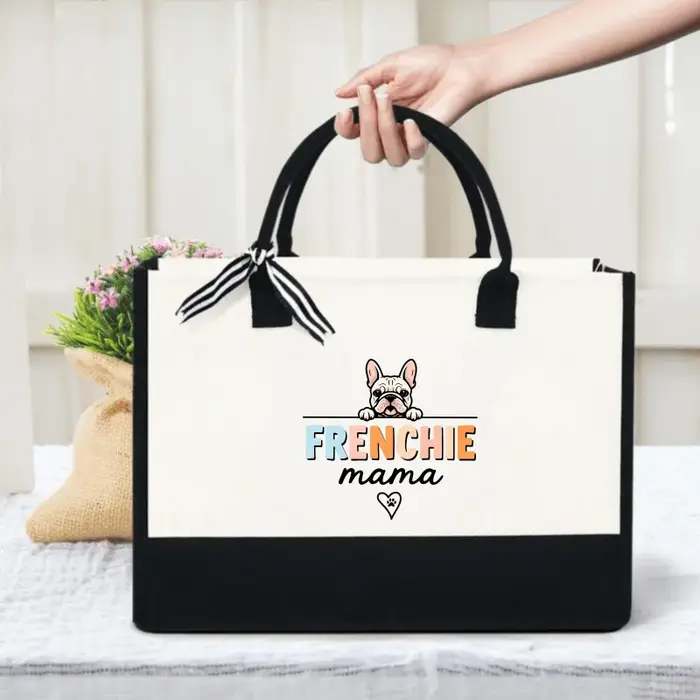 Sac à main bouledogue français maman