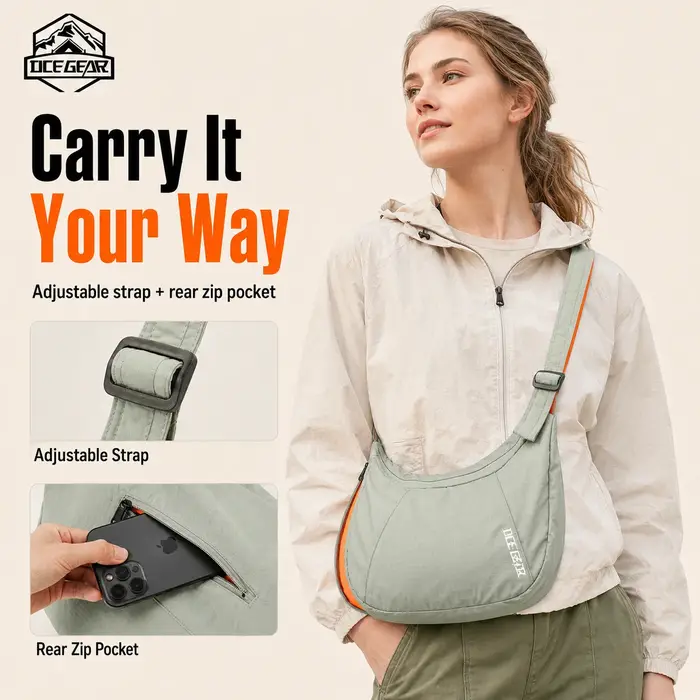 Sac à bandoulière extensible