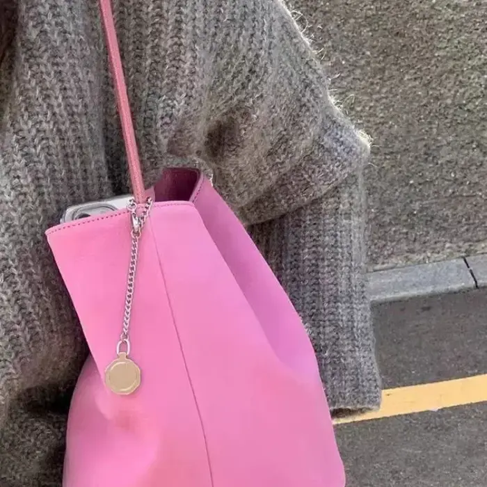 Sac à main en PU rose, sac à main tendance pour femmes