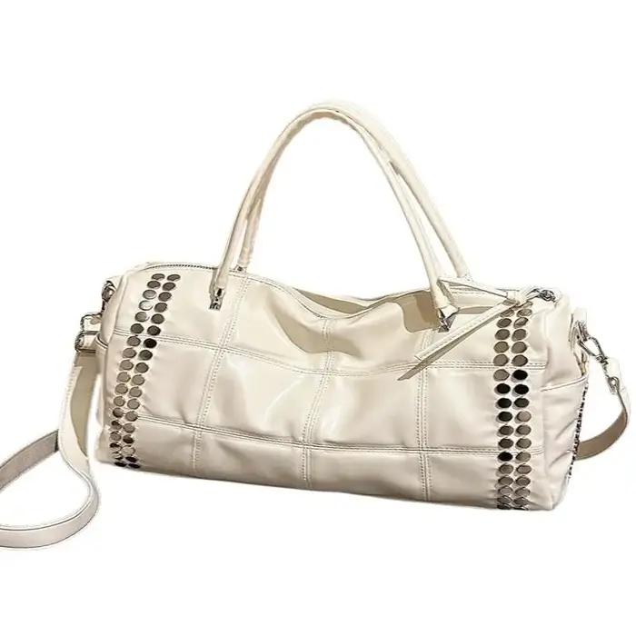 Nouveau Sac Fourre-tout Femme 2026 Style Rétro avec Rivets Métalliques
