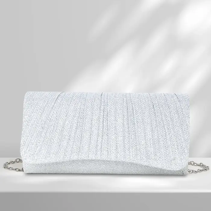 Sac à main d'embrayage de mariage brillant pour femmes et filles, sac à bandoulière à paillettes, in