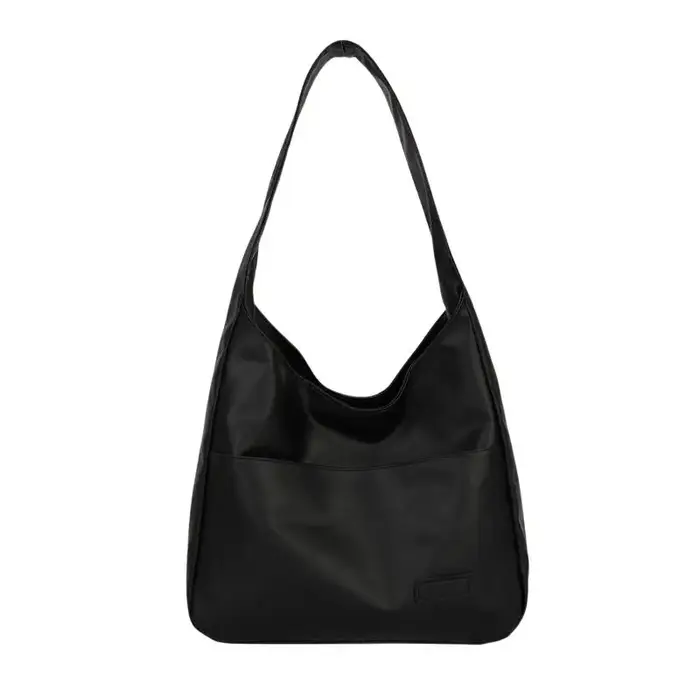 Sac à bandoulière en cuir PU souple pour femme avec poche