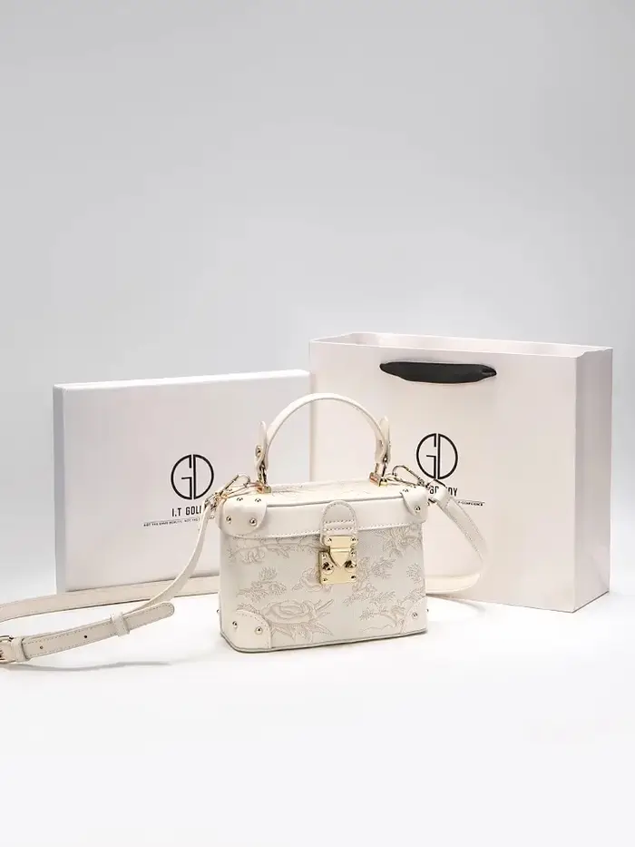Show 2025 Sac à main élégant avec relief floral Ldeal pour les soirées des femmes également un sac à