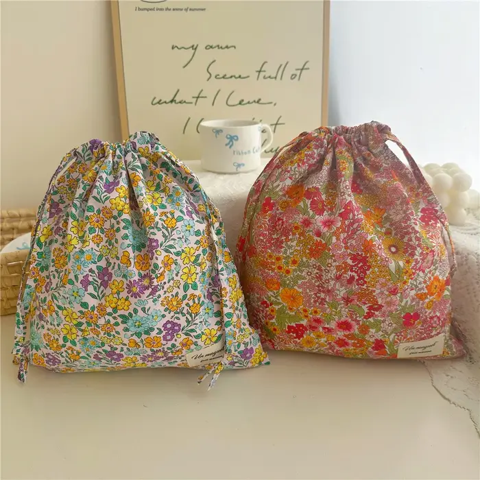 Sac de maquillage en coton
