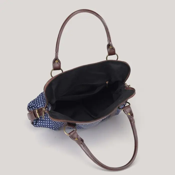 Sac à main coréen rétro à pois