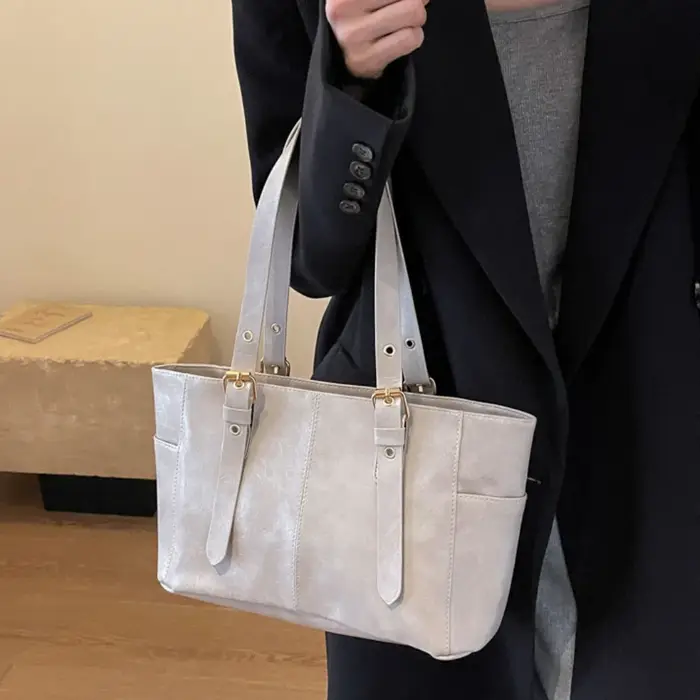 Mode rétro femmes sacs à bandoulière en cuir PU tendance haut de gamme dame sac fourre-tout grande capacité femme sac