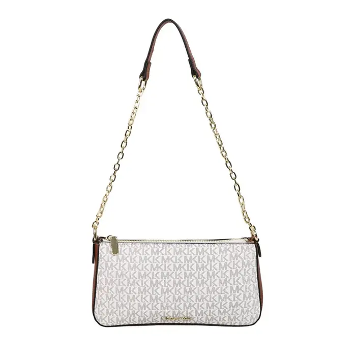 Sac à bandoulière classique vintage à monogramme, sac à main polyvalent tendance avec chaîne dorée e