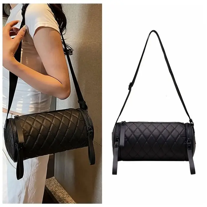 Sac Cylindrique Simple Couleur Unie