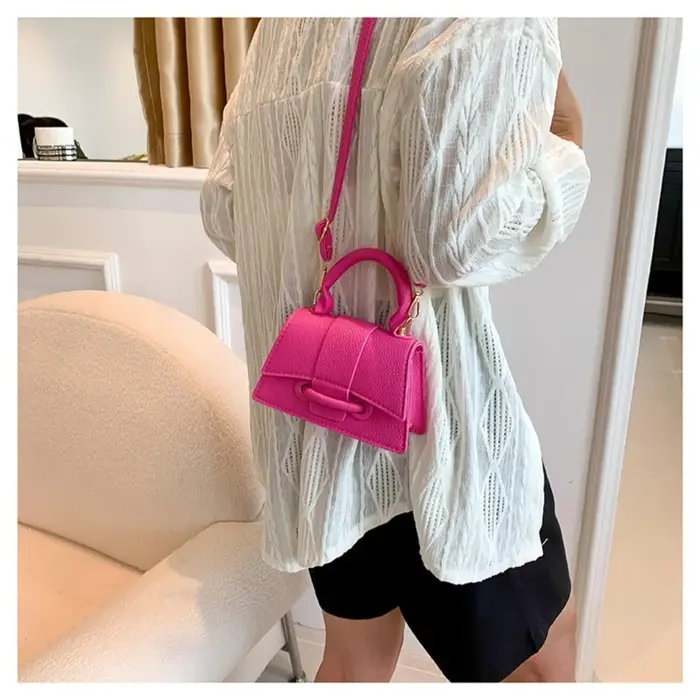 Lovito – sac fourre-tout sportif uni pour femmes, fourre-tout à bandoulière avec boucle carrée, petit sac de transport à la main