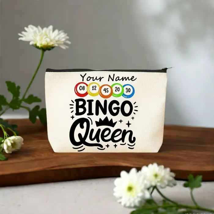 Pochette à fermeture éclair Bingo Squad : un organiseur polyvalent pour les cosmétiques