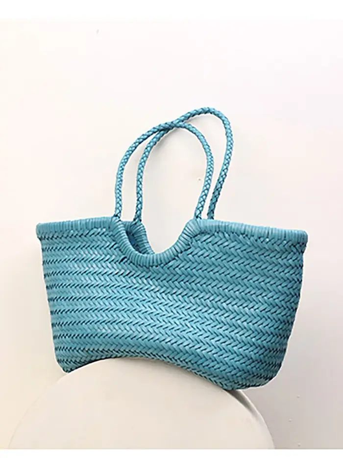 Sac panier à légumes tissé à la main français