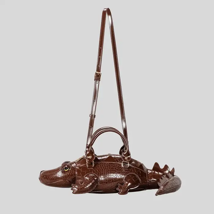 Sacs à main pour femmes au design crocodile simulé 2026