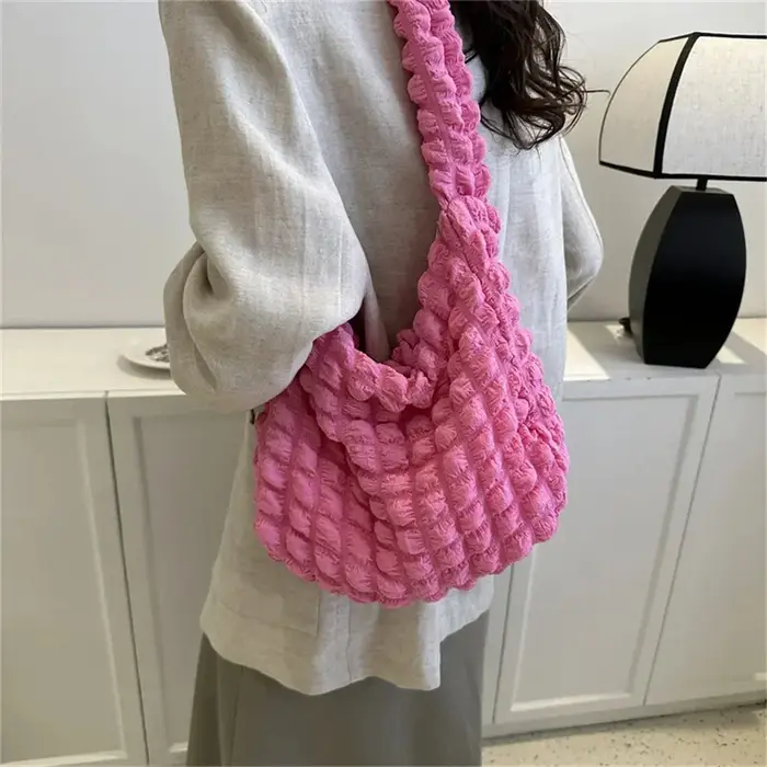 Sac à bandoulière avec Design plissé