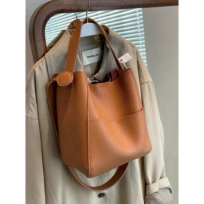 Nouveau sac seau en cuir marron CEEKAY 2026