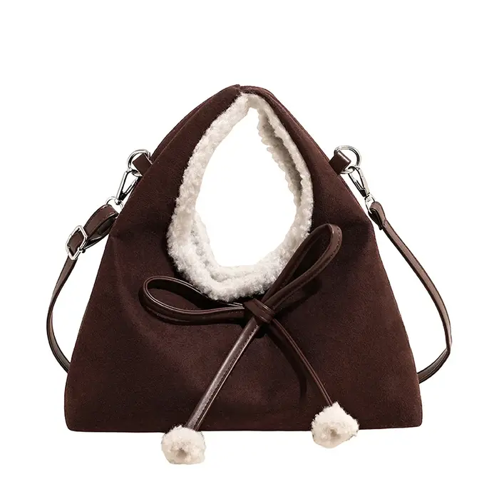 2025 hiver nouvelle tendance fourre-tout décontracté Faux daim arc léopard fermeture éclair sacs à bandoulière haut de