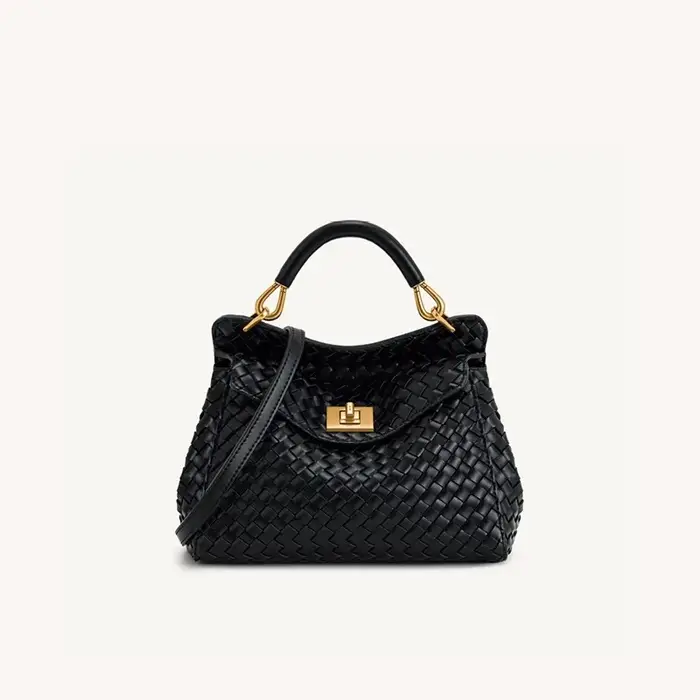 Sac à main Lucia Lock de JW PEI, unique et élégant, sac bandoulière en cuir véritable, haut de gamme et polyvalent