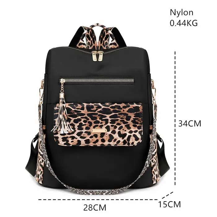 Sac à dos en nylon de grande capacité pour femmes