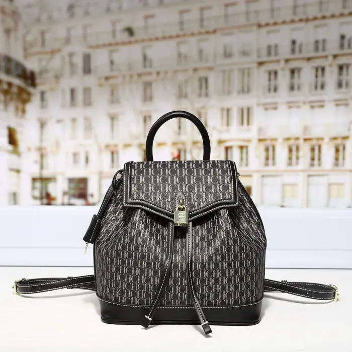 CH femmes sac à dos Vintage or serrure matériel rétro esthétique dames sac trajet court voyage Shopp
