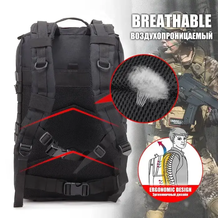 30/45L homme sacs à dos tactiques HkingTravel