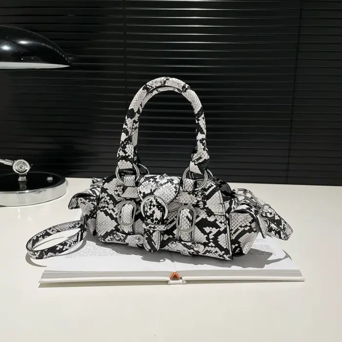 Sacs à main en PU motif serpent pour femmes