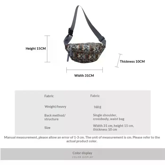 Sac banane Bohemia pour femme