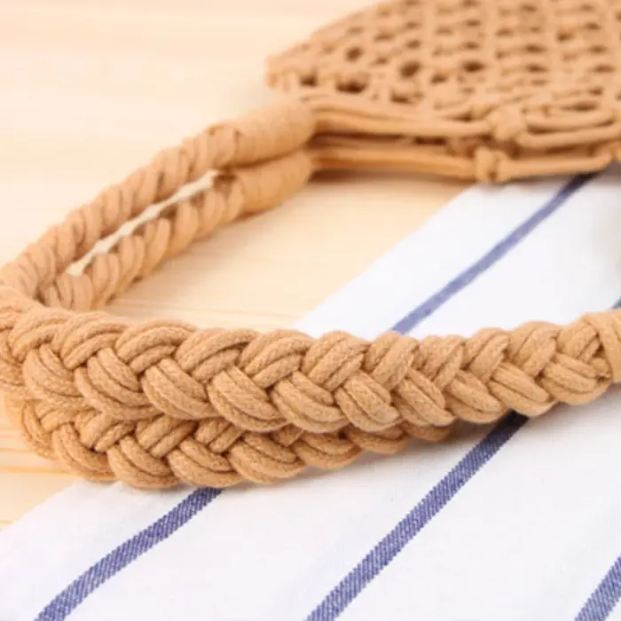 Sac à main bandoulière bohème en crochet ajouré à une épaule avec poche intérieure